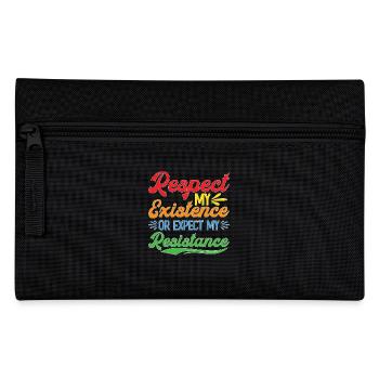 Respect My Existence Or Expect My Resistance 34 - Federtasche - Schwarz - Vorne