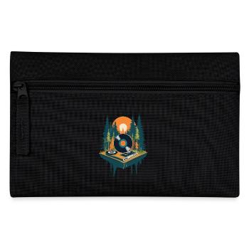 Musique Rétro Streetwear Platine vinyle - Trousse - noir - Devant