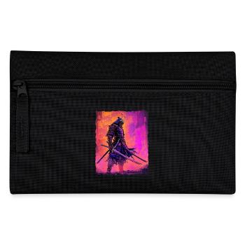 Samurai Warrior Honor and Strength Anime - Pencil Case - black - Front
