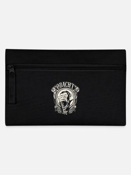 Obacht Schwoba Monkey Schwäbisch Schwaben - Federtasche - Schwarz
