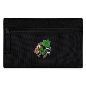 Bonne Saint-Patrick - Trèfle - Leprechaun - Trousse - noir - Devant