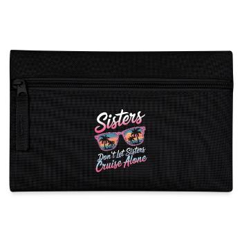 Kreuzfahrt Spruch Reise Schiffskreuzfahrt Geschenk - Federtasche - Schwarz - Vorne