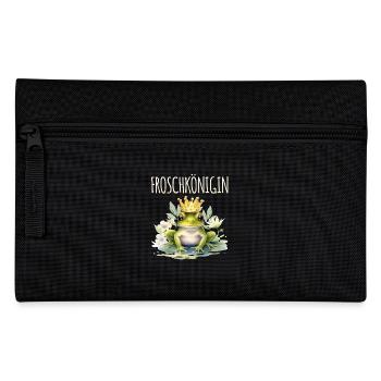 Karneval Kostüm FROSCHKÖNIGIN Lustiges Fasching - Federtasche - Schwarz - Vorne