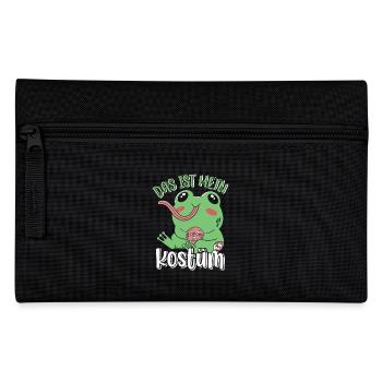 Karneval Party Frösche DAS IST MEIN FROSCHKOSTÜM - Federtasche - Schwarz - Vorne