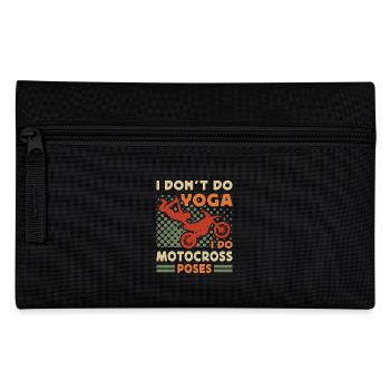 Dirt Biker Riding I Do Motocross Poses Dirt Bike - Pencil Case - black - Front