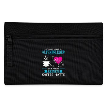 Altenpfleger Geschenk Altenpflege Pflegefachkraft - Federtasche - Schwarz - Vorne