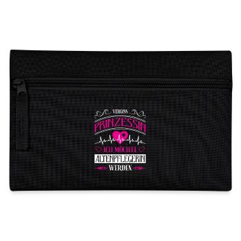 Altenpfleger Geschenk Altenpflege Pflegefachkraft - Federtasche - Schwarz - Vorne