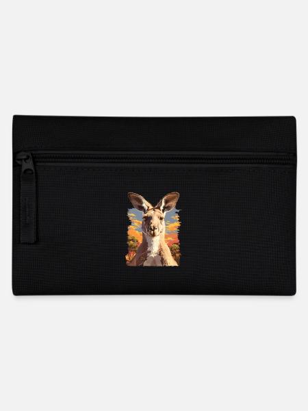 Kängurus Känguru - Federtasche - Schwarz