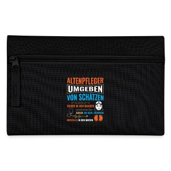 Altenpflege Pfleger Pflegepersonal Pflegekraft - Federtasche - Schwarz - Vorne