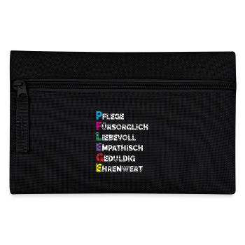 Altenpflege Pfleger Pflegepersonal Pflegekraft - Federtasche - Schwarz - Vorne