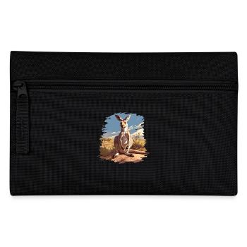 Kangaroos Kangaroo - Pencil Case - black - Front