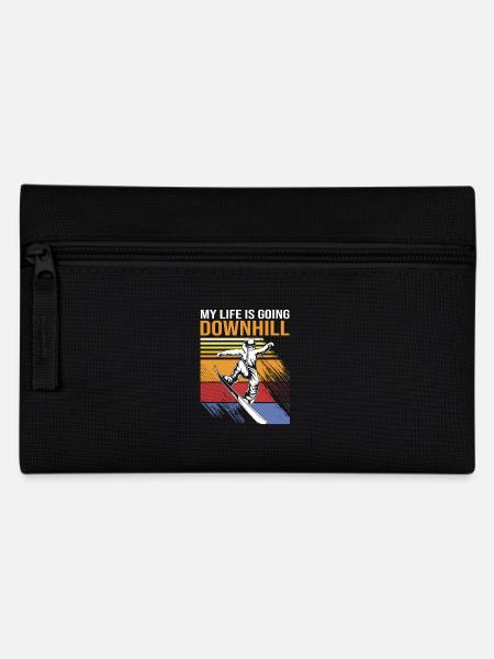 Snowboard Snowboarding Snowboardurlaub Snowboarder - Federtasche - Schwarz