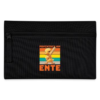Karneval Enten PSYCHISCH AM ENTE Lustiges - Federtasche - Schwarz - Vorne