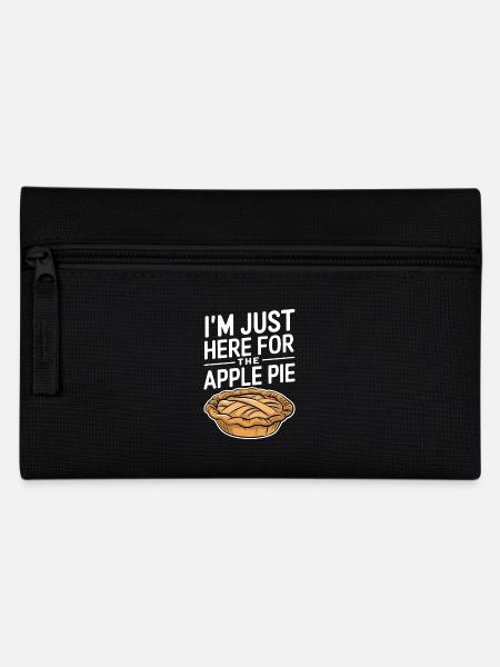 Apfelkuchen Spruch Lustiges Apple Pie Geschenk - Federtasche - Schwarz