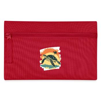 Tortue de mer rétro - Trousse - rouge - Devant