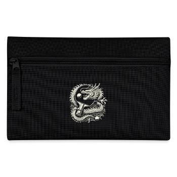 Œuvre d’art de tennis de table dragon avec raquette - Trousse - noir - Devant