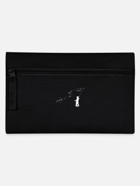 Angeln ist das Geschäft mit der Rolle Fishing Is - Federtasche - Schwarz