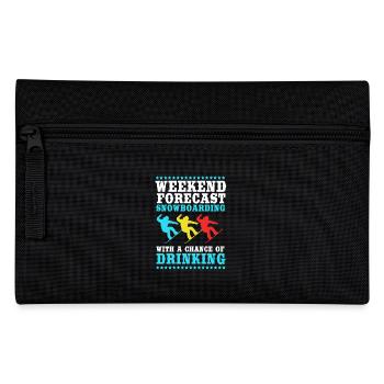 Snowboard Snowboarding Snowboard Holidays Snowboarders - Pencil Case - black - Front