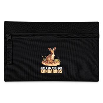 Kangaroos Kangaroo - Pencil Case - black - Front