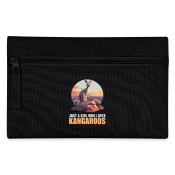 Kangaroos Kangaroo - Pencil Case - black - Front