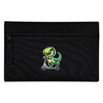 E-Scooter E-Roller Dino T Rex Scooter - Federtasche - Schwarz - Vorne