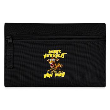 Giraffe Better crazy than one of you - Pencil Case - black - Front