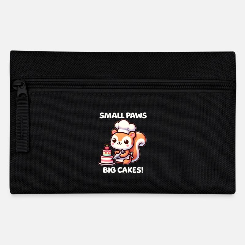 Gebäck Eichhörnchen - Federtasche - Schwarz