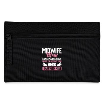 Sage-femme maman tenue mariée - Trousse - noir - Devant