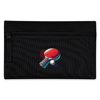 Table Tennis Retro Vintage Table Tennis Racket Style - Pencil Case - black - Front