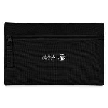 Bike Bier und Herzschlag - Federtasche - Schwarz - Vorne