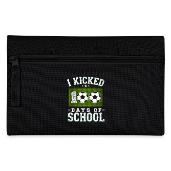 I Kicked 100 Days Of School Soccer 100th Day Boys - Trousse - noir - Devant