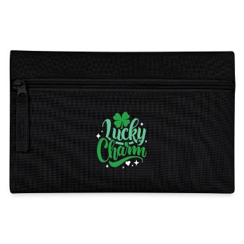 Lucky Charm - St. Patrick's Day - Irland - Federtasche - Schwarz - Vorne
