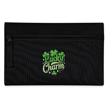 Lucky Charm - St. Patrick's Day - Irland - Federtasche - Schwarz - Vorne
