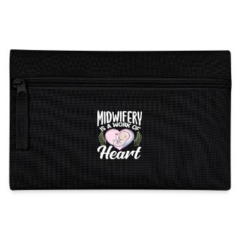 Sage-femme Travail du cœur Bébé Amour - Trousse - noir - Devant