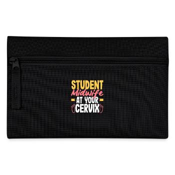 Student midwife at your cervix - Pencil Case - black - Front