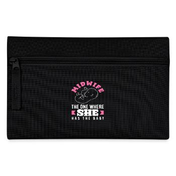 Midwife who has the baby - Pencil Case - black - Front