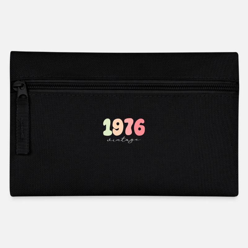 Geburtstag Geburtsjahr 1976 - Federtasche - Schwarz