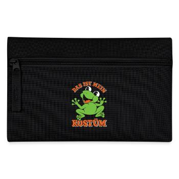 Karneval Party Frösche DAS IST MEIN FROSCHKOSTÜM - Federtasche - Schwarz - Vorne