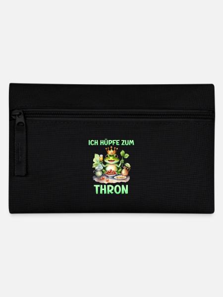 Froschkostüm ICH HÜPFE ZUM THRON Lustiges - Federtasche - Schwarz