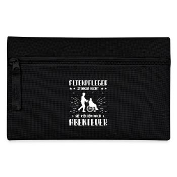 Altenpfleger Geschenk Altenpflege Pflegefachkraft - Federtasche - Schwarz - Vorne