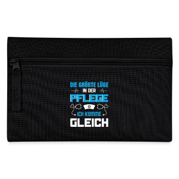 Altenpflege Pfleger Pflegepersonal Pflegekraft - Federtasche - Schwarz - Vorne