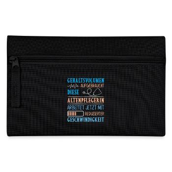 Altenpflege Pfleger Pflegepersonal Pflegekraft - Federtasche - Schwarz - Vorne