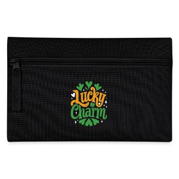 Lucky Charm - St. Patrick's Day - Irland - Federtasche - Schwarz - Vorne