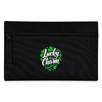 Lucky Charm - St. Patrick's Day - Irland - Federtasche - Schwarz - Vorne