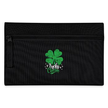 Lucky Charm - St. Patrick's Day - Irland - Federtasche - Schwarz - Vorne