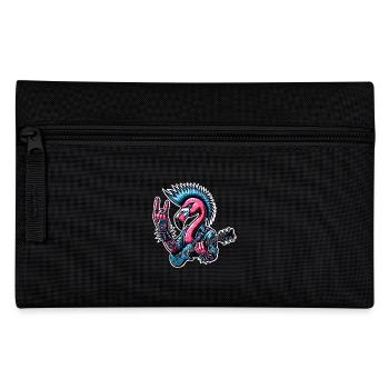 Flamingo Rock and Roll guitarist - Pencil Case - black - Front