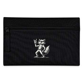 Rock Musik Fuchs Konzert Festival Design - Federtasche - Schwarz - Vorne