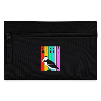Papageientaucher Puffin - Federtasche - Schwarz - Vorne