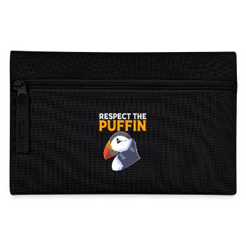 Papageientaucher Puffin - Federtasche - Schwarz - Vorne
