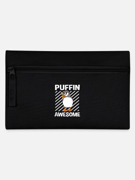 Papageientaucher Puffin - Federtasche - Schwarz